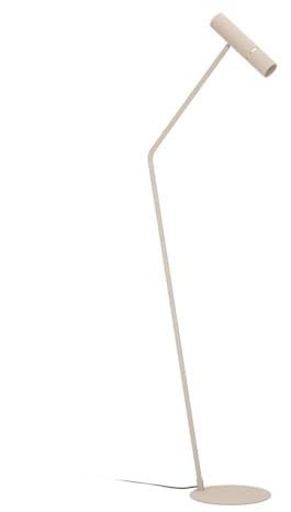 Eglo Lampadaire sur pied LED Caminia, lampe de salon élégante avec spot orientable, luminaire intérieur en métal couleur sable et doré, lampe de lecture avec ampoule GU10, blanc chaud