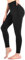 Sanpetix Hohe Taille weiche Leggings Damen, Frauen Dehnbare Hose für Damen, Fitnessstudio Black SM