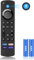 Ersatz Sprachfernbedienung, Kabellose Fernbedienung Ersatz mit Sprachsteuerung Passend für Smart TV Cubes (1st & 2nd Gen), Smart TVs Stick (2nd 3rd Gen & 4K & Lite), Inklusive Batterien