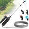 YANGUN Pulverizador Electrico para Plantas, 7.4v Pulverizador Bateria con 4 Boquillas Regulable Y 8m Manguera, Pulverizadora Eléctrica, para Jardín Y Lavado De Coches, Regar Plantas