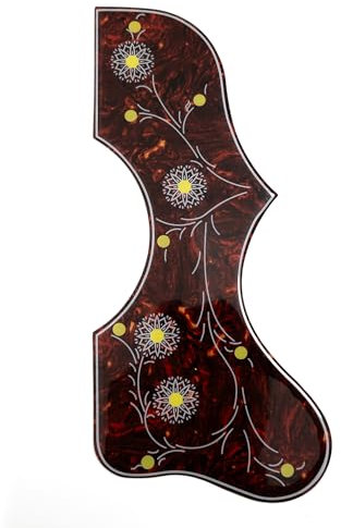 Akustikgitarren-Schlagbrett, für Gibson J-200 SJ-200, 2 mm dicke Kratzplatte, selbstklebendes Gitarren-Plektrum, universelle Passform für 104-106 cm Akustikgitarre (F-Stil)