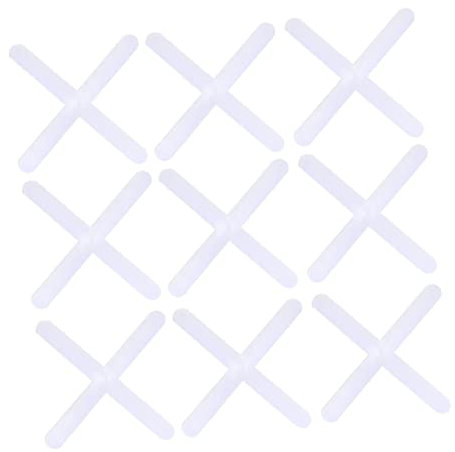 POPETPOP 2000pcs Tile Spacers Grout Spacer Cross Tile Cross for Ceramic Wall Floor Tiling Laying Tools