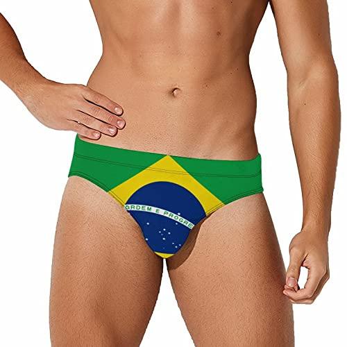KWQDOZF Brazil Flag Flag ofany Men's Swimwear Boxer Soft Triangle Thong Swimsuit Briefs Swim Trunk Sports Underwear