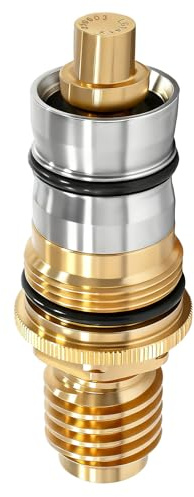 GR-47450000 Thermostat-Kartusche 1/2 aus Messing und Edelstahl – kompatibel mit Grohtherm 1000/3000 sowie Automatic 2000 – Ersatzteil 47450000