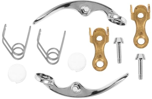 Mobestech Trompetenventil Präzises Design aus Metall und 10 Stück Starke Kompatibilität mit Federn und Schrauben für Trompetenreparatur und Zubehör