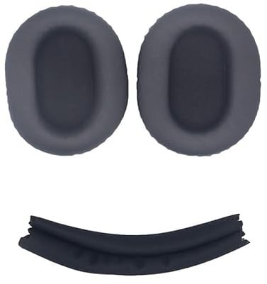 INF Ersatz Ohrpolster und Kopfband Set kompatibel für Sony WH-CH710N/CH720N (3-teilig) aus Proteinleder für verbesserten bessere Geräuschisolierung und einfache Montage