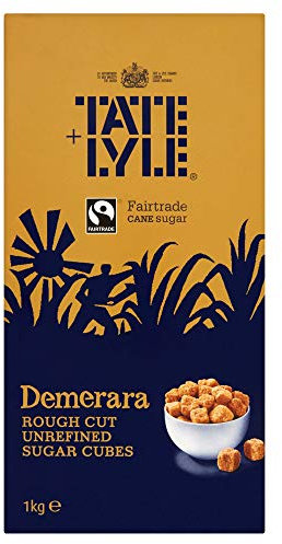 Tate and Lyle Fairtrade Demerara Rough Cut Sugar Cubes 1 kg