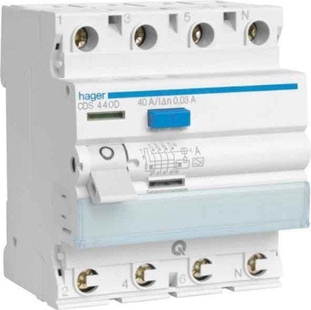 Hager CGA463D FI-Schalter 4P 6kA 63A 500mA Typ A