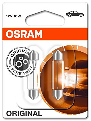 OSRAM Original 12V C10W halogen auxiliary lights 6411-02B in double blister