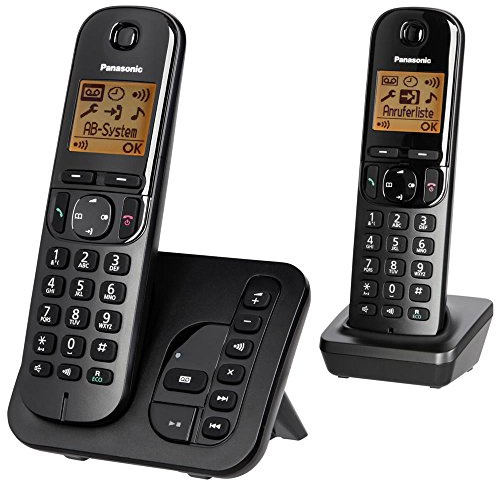 Panasonic KX-TGC222GB Schnurlostelefon mit AB KX-TGC222 schwarz