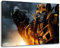 Transformers Format 120x80 cm Bild auf Leinwand, XXL riesige Bilder fertig gerahmt mit Keilrahmen, Kunstdruck auf Wandbild mit Rahmen