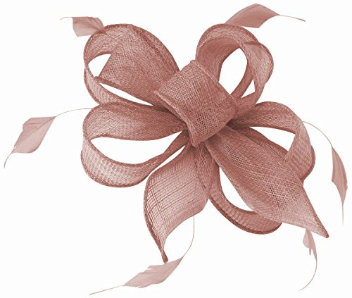 Hawkins Collection Sinamay Loops and Leaves Comb Fascinator in Lilac, size: One Size