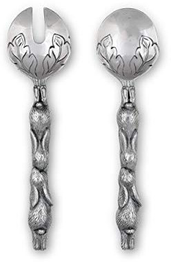 Arthur Court Designs Servier-Set aus Aluminium und Metall, 28 cm