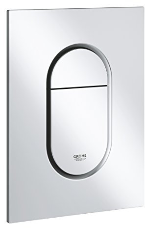 GROHE Arena Cosmopolitan S - Abdeckplatte (wassersparend, senkrechte Montage, langlebige Oberfläche), mattchrom, 37624P00