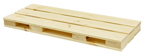 Bücherregal DL Palette FSC 60 x 23.5 cm Natur