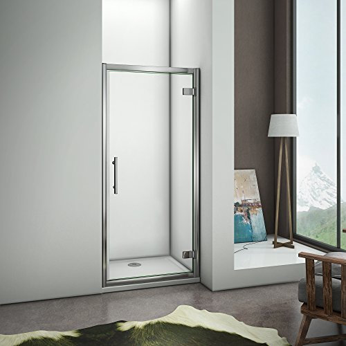Porte de douche 80x185cm pivotante en niche modèle de Nenli