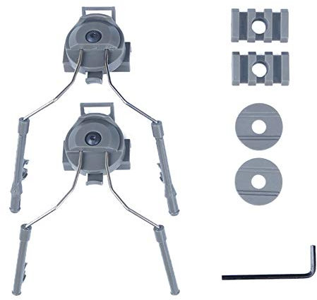 ATAIRSOFT Taktische Airsoft Kopfhörer Arc Rail Adapter für Comtac Kopfhörer Fast Helm Seitenschiene FG