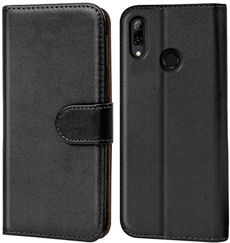 Verco Handyhülle für Huawei Y7 2019 Hülle, Klapphülle für Huawei Y7 2019 Tasche PU Leder Flip Case Brieftasche - Schwarz