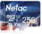 Netac 256GB MicroSDHC Memory Card, Micro SD Card, 4K Full HD Video Recording, UHS-I, C10, U3, A1, V30, for Camera, Smartphone, Security System, Drone, Dash Cam, Gopro
