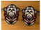 24/7stickers #684 / 2xBIKER Aufkleber je 9x7,5cm Easy Rider Custom Motorrad Tank Oldschool Vintage Retro Racing Skull Rockabilly Rocker V-Twin V2