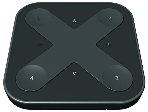 CASAMBI XPRESS Bluetooth Wandpanel Controller Dimmer Steuerung LED Lichter, Drucktaste, Schwarz, manuell, Schwarz