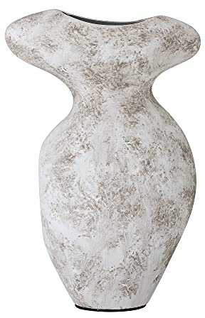 Bloomingville Deko Vase Nori, grau, Terrakotta
