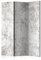murando Raumteiler Foto Paravent Betonoptik 135x172 cm beidseitig auf Vlies-Leinwand bedruckt Trennwand Spanische Wand Sichtschutz Raumtrenner Design 3D Effekt Loft grau f-C-0168-z-b