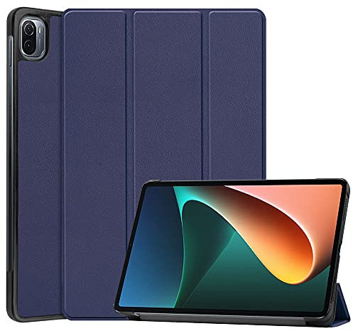 Kepuch Custer Cover per Xiaomi Pad 5/5 PRO/5 PRO 5G,PU-Pelle Case Custodia per Xiaomi Pad 5/5 PRO/5 PRO 5G - Blu