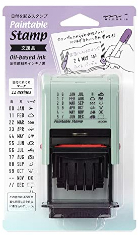 Midori 35456006 Drehstempel Datum Schreibwaren Muster