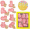8 Stück Ausstechformen Tiere, Keksausstecher Kinder, Plätzchen Ausstecher, Cookie Mold, Cookie Cutter set, 3D Keks Ausstechform, Handpresse Keksstempel für Fondant, Kuchendeko (D)