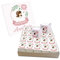 Scatola Box bomboniere cubetto Personalizzabile vassoio torta porta confetti Grafica ed evento a scelta per nascita battesimo bimbo con confetti e bigliettini (Prima Comunione Bimba Rosa)