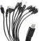 10 in 1 Universal Multifunctional Charging Cable for Many Adapters Compatible with for iPodApple Samsung LG and Sony Ericsson Nokia PSP Charger, USB Charging Cable Fit Cell Mobile Phone
