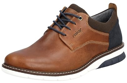 Rieker Herren Schnürhalbschuhe, Black Graphite Black 03322 00, 45 EU