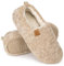 EverFoams Damen Warme Lammfell Memory Foam Vollpantoffel Anti-Rutsch Leicht Atmungsaktiv Winterhaus Khaki, 39.5 EU