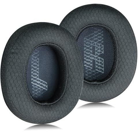 SINOWO Replacement Ear Pads for JBL E65 E65BTNC / Duet NC/Live 650BTNC Live 660 BTNC Headphones,Ear Pads Cushions with Noise Isolation Memory Foam(Fabric,Black)