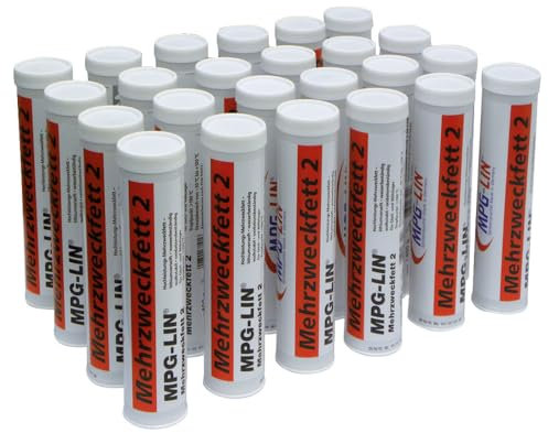 Mehrzweckfett 24 Kartuschen á 400g – Lithiumbasiertes Schmierfett, wasserbeständig & oxidationsfest – Ideal für Gleit- & Wälzlager, Maschinen & Fahrzeuge, kompatibel mit Fettpresse