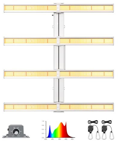 BLOOM PLUS BP5000Pro Grow Light 4x4 ft Abdeckung Dimmbare Full Spectrum 500W Grow Lampe für Indoor Pflanzen Veg und Flower Grow Lampen für 3x3/4x4 Grow Zelt