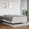 prissent Boxspringbett Samt 140x190 cm Boxspringbett Ohne Matratze Mit Lattenrost Bettgestell Bed Frames Betten Boxspring Hohes Bett GäStebett Bett Mit Bettkasten Weiß