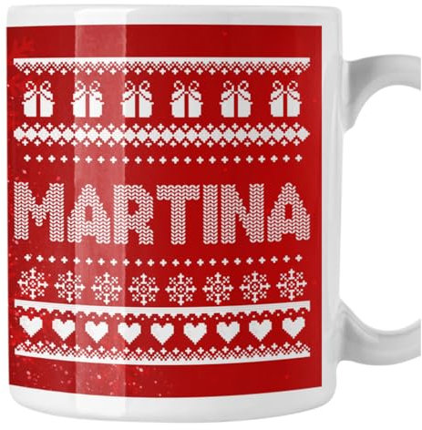 Tazza Natale divertente PERSONALIZZABILE con nome Stile natalizio Mug 11 oz Idea regalo