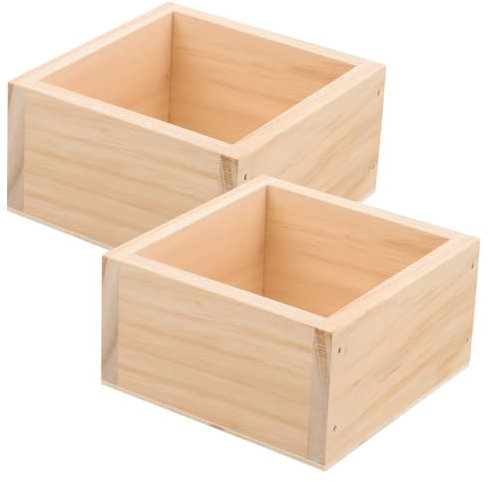 2 macetas cuadradas de madera rústica, soporte para arreglos , macetas de madera, macetas, macetas, macetas, macetas, macetas, macetas, macetas, escritorio, ventana, 2 unidades