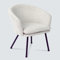 MEUBLE COSY Sessel Relaxsessel Lehnstühle Polsterstuhl Armsessel Einzelsofa mit Metallbeinen für Wohnzimmer Schlafzimmer Büro Vanity, Beige, 67.5x64x74.5cm