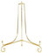 Présentoir doré, support de bricolage, support de livre, socle photo, bol, cadre, image, assiette, étagère, chevalet, rangement, décoration - 15 cm
