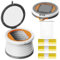 NAUXIU Toilettensitz Kinder,Faltbare Töpfchen,Klapptoilette Für Kinder,Outdoor Toilettensitz, Reisetöpfchen kinder,Tragbares Reise-Klapptöpfchen,Potty for Children Baby (grau)