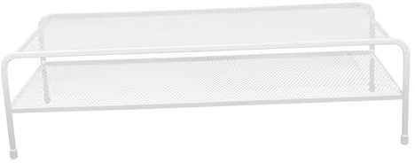 CAXUSD Monitorständer Aus Metall Mesh-laptopständer Transparent Monitor-riser Aus Metall Für Schreibtisch Home Office Und Schule