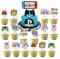 Party Cake Toppers 17 Pcs Video Game Cupcake Toppers, Multicoloured Gaming Theme Birthday Decorations for Boys Girls Kids Parties