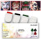 COLAYERIST Peinture Visage Corporelle, Kit Maquillage Halloween Professionnel, 4 Couleurs Face Body Paint, Maquillage Blanc Halloween Vampire Zombie Joker Sorciere