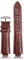 DKWOIS Kompatibel mit LV-Uhrenarmband for Louis Vuitton Tambour Series Mouth 10 12 mm Uhrenarmband Herren Damen Q114k Q1121 Lederarmband(Brown silver A,21.12mm)