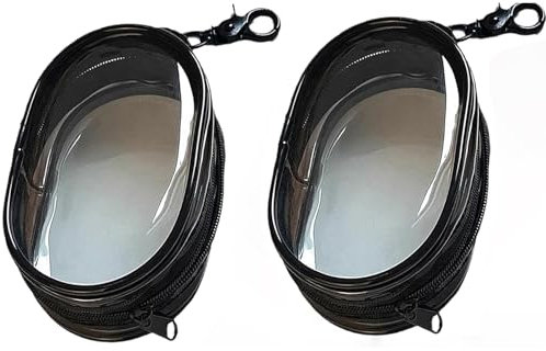Mobile Phone Charger Organizer Bag, Transparent Data Cable Charger Storage Box, Waterproof Portable Storage Bag for Cable/Cord Storage Charging Cable (2PCS Black)