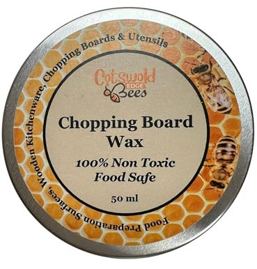 Chopping Board Natural Bee Wax Polish, Natural Clear Wax/Board Butter/Board Oil/Board Conditioner (50 ml)