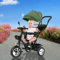 Poussette 3 Roues HUOLE, jusqu'à 25 kg, Trois Roues 3 /Pliable d'une Main/Légère - 7,5 kg/Porte Gobelet Inclus/Grande Panier -4 en 1 (vert)
